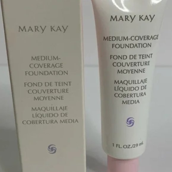 1 Mary Kay Medium Coverage BEIGE 302 Liquid Foundation 1 OZ PINK CAP - Picture 7 of 9